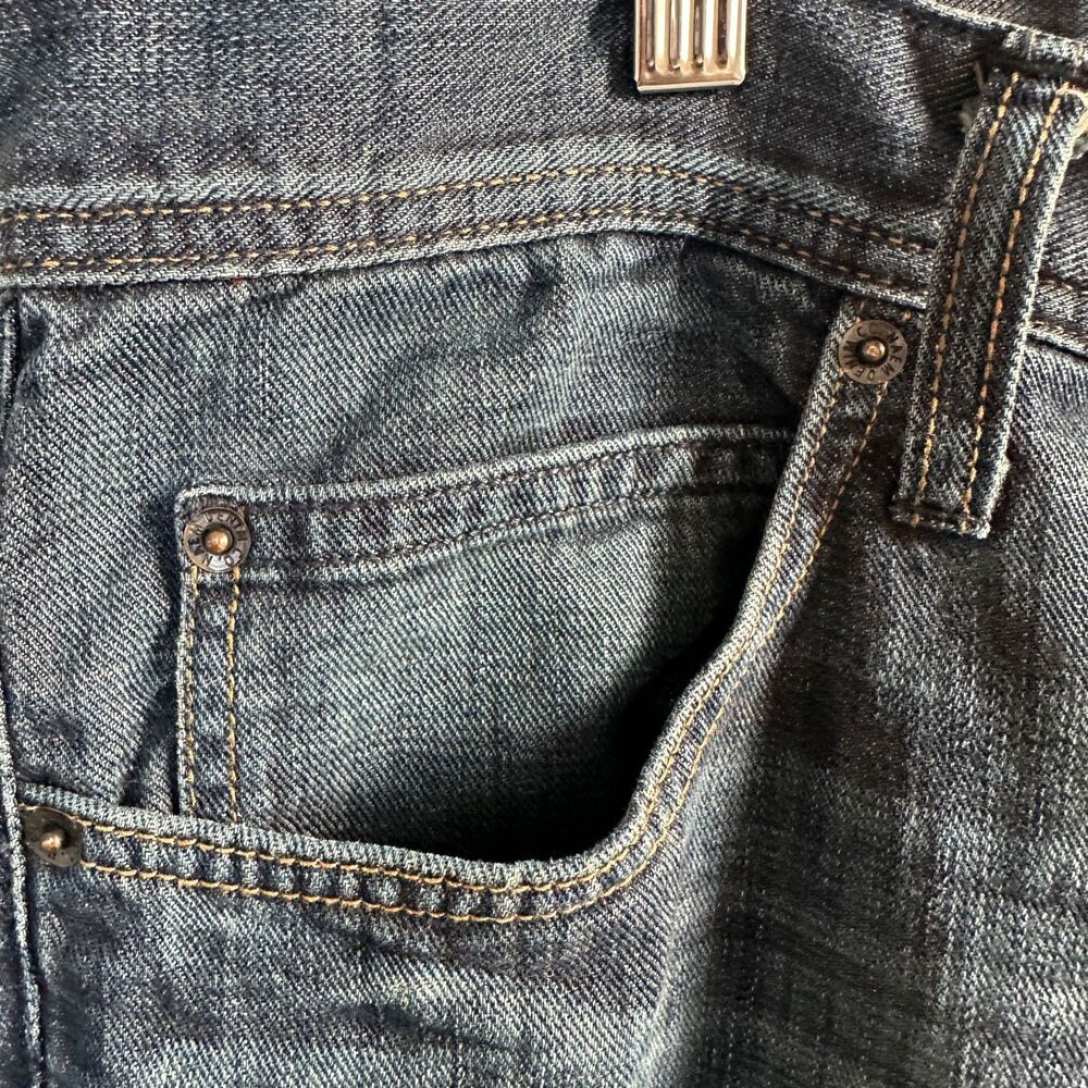 Naem Denim Co Brad Regular Straight Jeans 38x29 Dark Wash Casual Men's - Picture 7 of 12